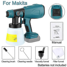 (For Makita) 800ml Electric Spray Gun For Makita/dewalt/milwaukee/ 18v Battery Cordless Paint Sprayer Furniture Steel Coating Airbrush - PJ