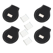 4PCS PU Leather Billiard Chalk Clip Holder, Accurate Size, Snooker Accessory