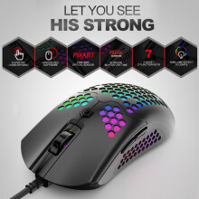 Flexible Gaming-Maus USB 16000 DPI