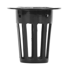 100Pcs Green Hydroponics Mesh Plant Growers Basket, Black