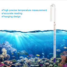 U Shape Hanging Glass Fish Tank Thermometer Water Temp Monitor 12mm
