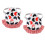 2Pcs Chicken Saddle Hen Apron Wing Feather Protector, White+Red, 22x17cm 8