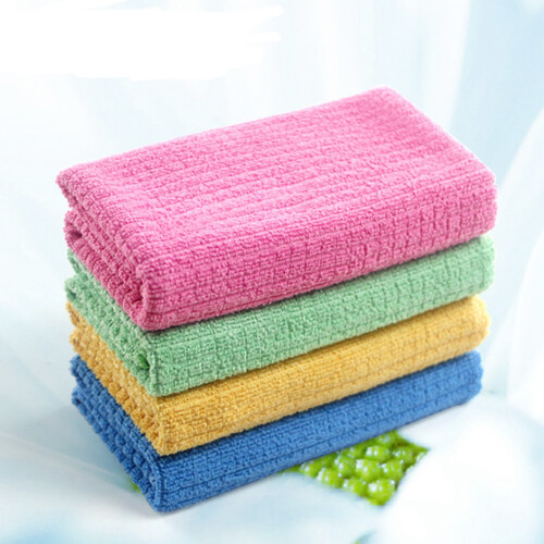 Microfiber Cleaning Towels 4 Pack Absorbent Dish Cloths Kitchen Clean Up Tools