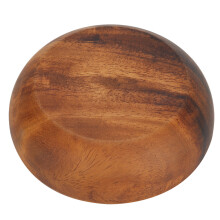 Wooden Fruit & Food Dish for Kitchen & Café Salad & Soup Serving Bowl 12x3.5cm