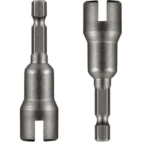2 PCS Nut Driver Wing Nut Driver Drill Bit Socket Wrenches Tools Set Wing Nut Spanner for Panel Nuts Screws - DD