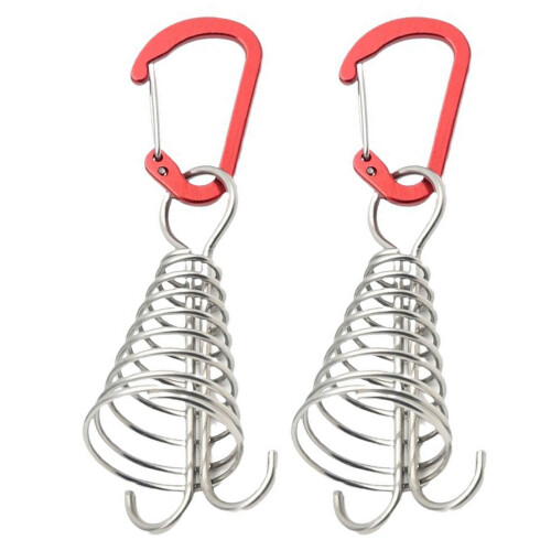 Octopuses Zeltheringe mit Federschnalle Zeltheringe-2 Packung