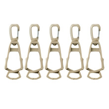 Tool Organizers Clip with Swivels Mount Plastic-khaki 5 pack