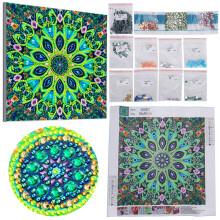 5D Special-Shaped Diamond Painting Mandala Flower Canvas 30.1x30cm