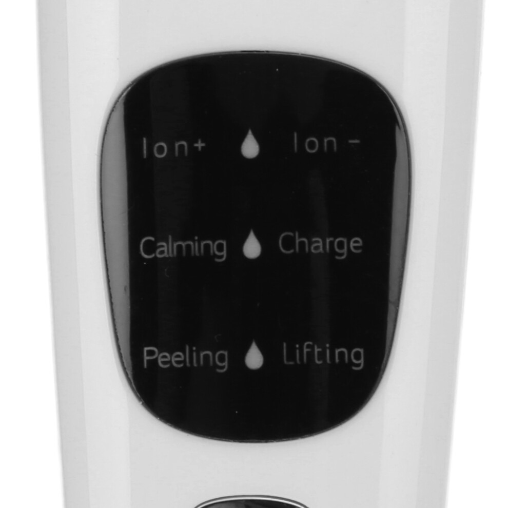 White Ultrasonic Skin Scrubber Lcd Blackhead Remover - 400Mah