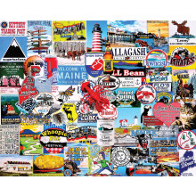 White Mountain Puzzles I Love Maine, Puzzle di 1000 Pezzi