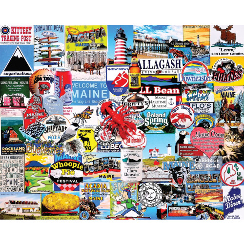 WHITE MOUNTAIN White Mountain Puzzles I Love Maine, Puzzle di 1000 Pezzi