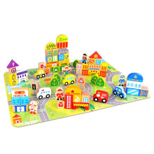 Fat Brain Toys My Town Byggetek - Jigsaw Puslespil & Træklodser til Børnehavebørn