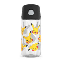 THERMOS FUNTAINER 16 oz Plastic Hydration Bottle with Spout, Pokemon