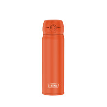 BOUTEILLE ULTRA LÉGÈRE THERMOS 0,50 L, Orange Fluo Mat, Isotherme Acier Inox, 10H Chaud / 20H Froid