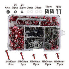 (Red) 177pcs Fairing Bolts Kit Cnc Screws Nut For Honda Cbr600rr Cbr900rr Cbr929rr Cbr1000rr Cbr 600rr 900rr 929rr 1000rr 600