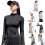 Sun Protective Outerwear Tear Resistant-Stand collar black M 3