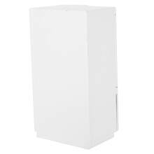 Mini Birch Wooden Refrigerator 12 Double Door with Silver Trim for Doorhouse