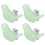 Green 4 Set Bird Ceramic Knobs for Cabinets, 5.5x3.2x3cm 16