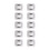 10PCS White Plastic Door Grommet Clips for BMW 3 Series E46 E90 E91 E92 E93 4