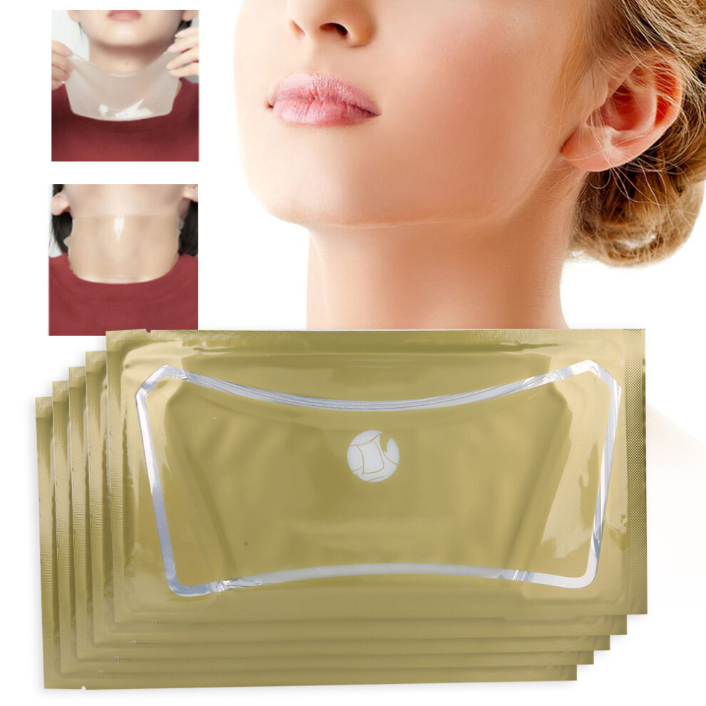 5Pcs Collagen Neck Masks Anti-Aging Wrinkle Tightening 35g
