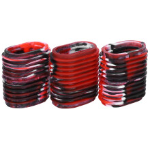 5pcs Non-Slip Rubber Fishing Reel Grip Knobs - Red Black, Green Black, Blue Black