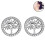 Sterling Silver Infinity Figure 8 Bead Drop Earrings - DD01 1
