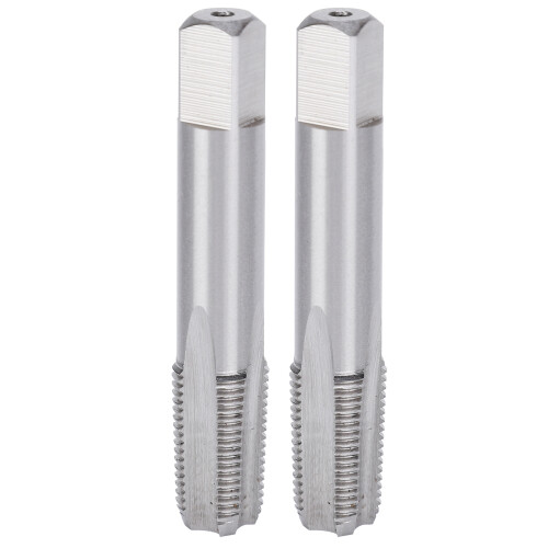 2Pcs 1/8‑28 HSS Tap Threading Tools High Hardness Hardware Repair 1