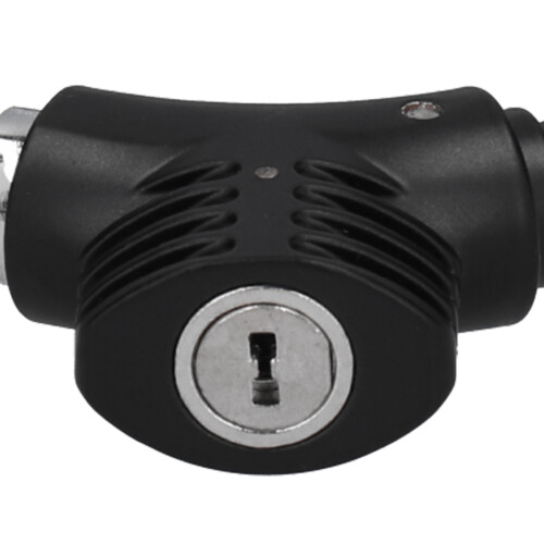 Compact Zinc Alloy Bike Lock Reflective Security 2