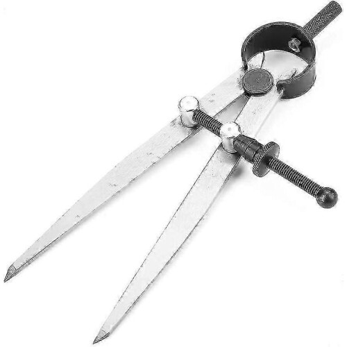 Leather Drypoint Compass Spring Divider Rotating Scratch Craft Tool, Adjustable Leathercraft Compass Diy Sewing Tools 100Mm, Wing Divider - RIpj 2