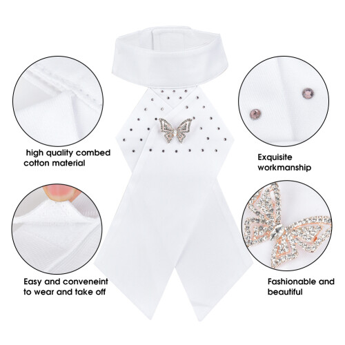 White Equestrian Brooch Set 3 Pack