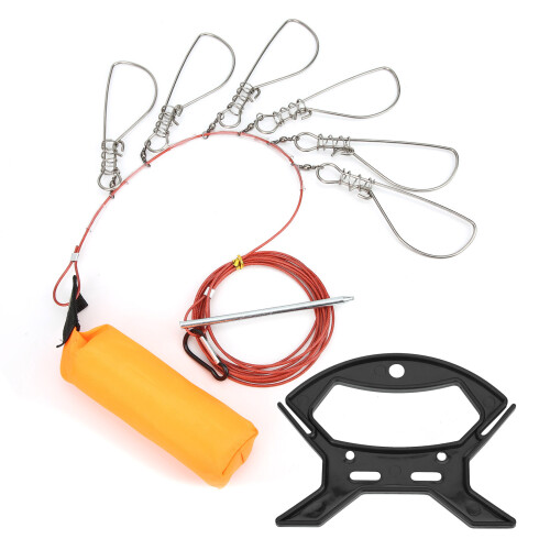 5m Stainless Steel Fish Lock Buckle - Live Fish Stringer Tackle Accessory 1