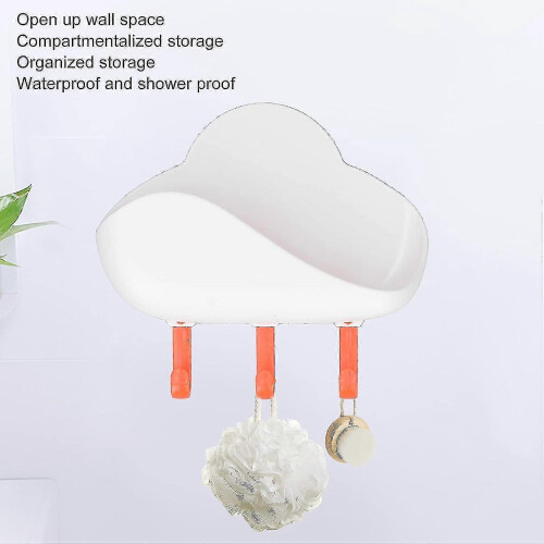 (White) Wall Hook Strong Adhesive Nail Free Wall Hanging Hook Wall Mounted Hook For Bathroom Kitchen Bedroom(white) 1
