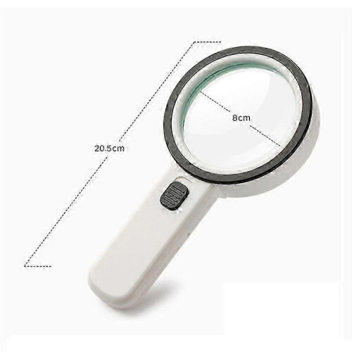 Hand-Held 30X High Magnification Magnifier with 12 LED Lamp Beads 1