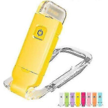 (Yellow) Usb Rechargeable Book Light For Reading In Bed,portable Clip-on Led Reading Light,portable Reading Lamp For Bookworms, Travel