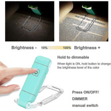 (pink) Usb Rechargeable Book Light For Reading In Bed,portable Clip-on Led Reading Light,portable Reading Lamp For Bookworms, Travel
