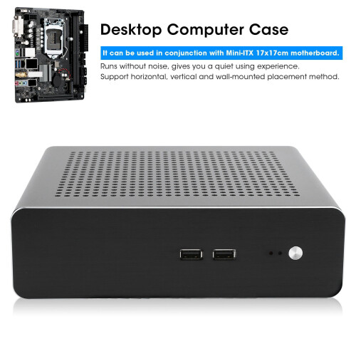G60S HTPC Gehäuse Mini-ITX Vollaluminium 2