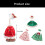 Easy Change Polyester Geese Decors 23Inch-EZ001 red and white 2