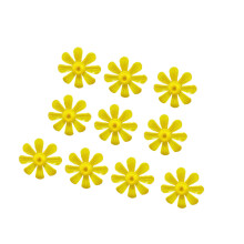 10pcs Hummingbird Feeder Flower Feeder-Yellow petals and ye