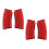 Heat Insulation Silicone Pot Pulls Food Grade Component-Red 1