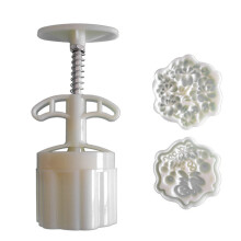 Embossed Flower Moon cake Molds 75g ABS Kitchen Baking Press