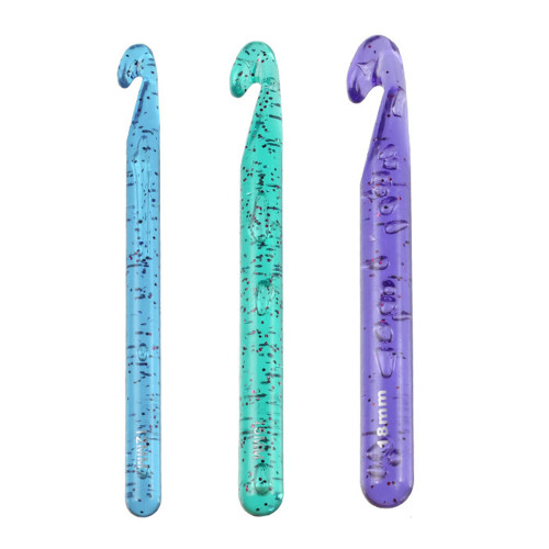 Thin Permanent Knitting Needle With-12 blue 15 green 18m