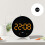 Clear Display Electronic Clock Temperature-White shell orange l 2