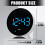 Clear Display Electronic Clock Temperature-White shell orange l 3