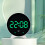 Clear Display Electronic Clock Temperature-White shell orange l 4