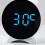 Multifunctional LED Electronic Clock Large-White shell blue lig 2