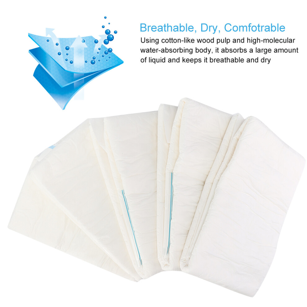 XL Adult Diapers 10pcs Breathable Leak-Proof Incontinence Wear for Elderly