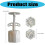 Embossed Flower Moon cake Molds 75g ABS Kitchen Baking Press 3