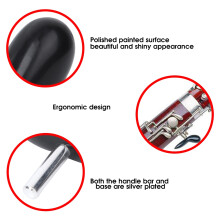 Bassoon Hand Rest Silver Black Industrial Plastic for Enhanced Play Comfort
