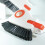 Double Window Cleaner Brush Ergonomic Handle For Outdoor-Orange 2