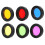 6 bunte Teleskopfilter 1,25 Zoll 7